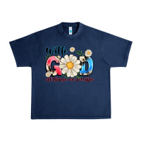 Navy With God All Things Are Possible Urban Heavy Tee - MaliasSmallBusiness