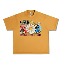 Peanut Butter With God All Things Are Possible Urban Heavy Tee - MaliasSmallBusiness
