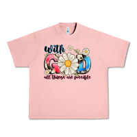 Salmon With God All Things Are Possible Urban Heavy Tee - MaliasSmallBusiness