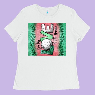 For The Love Of The Game Golf Ladies Tee Designed By Jasminsmagicworld