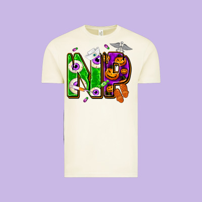 Halloween Np Nurse Practitioner Vintage Tee Designed By Nancycooperartshop