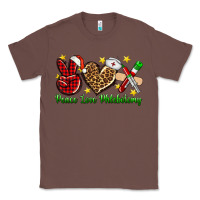 Chestnut Peace love Phlebotomy Christmas Classic Tee - NancyCooperArtShop