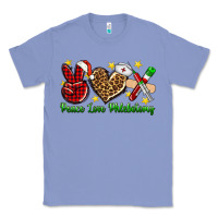 Colony Blue Peace love Phlebotomy Christmas Classic Tee - NancyCooperArtShop