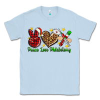 Dusty Blue Peace love Phlebotomy Christmas Classic Tee - NancyCooperArtShop