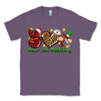 Lavender Peace love Phlebotomy Christmas Classic Tee - NancyCooperArtShop