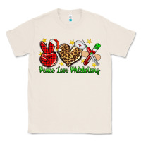 Peace Love Phlebotomy Christmas Classic Tee | Teevron