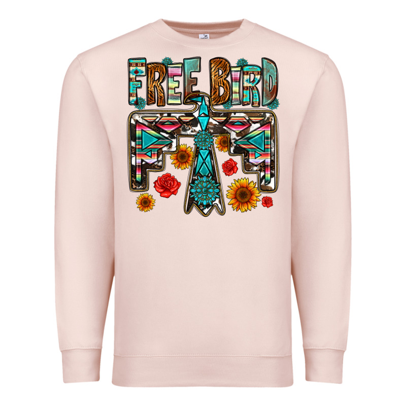 Western Free Bird Premium Sweatshirt by OliviaCreatesArt | Teevron