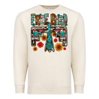 Sandshell western free bird Premium Sweatshirt - OliviaCreatesArt