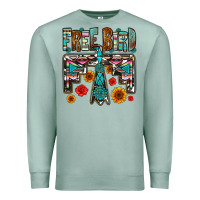 Seafoam western free bird Premium Sweatshirt - OliviaCreatesArt