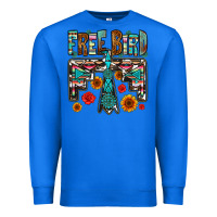 True Royal western free bird Premium Sweatshirt - OliviaCreatesArt