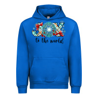 Cobalt Joy to the World Urban Hoodie - CowhideDigitalArt