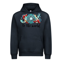 Navy Joy to the World Urban Hoodie - CowhideDigitalArt