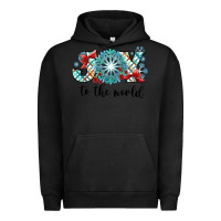 Pigment Black Joy to the World Urban Hoodie - CowhideDigitalArt