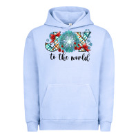 Pigment Grape Ice Joy to the World Urban Hoodie - CowhideDigitalArt