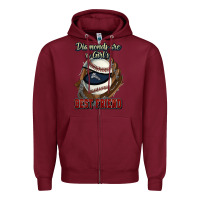 Burgundy Diamonds are a girl's best friend Baseball Zipper Hoodie - HowdyJamesFarm