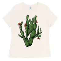 Bone cactus with flowers Ladies Tee - AdoDesignShop