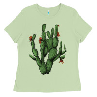 Matcha cactus with flowers Ladies Tee - AdoDesignShop