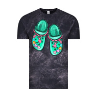 Cloud Black nurse crocs Vintage Tee - MaliasSmallBusiness