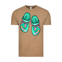 Vintage Coffee nurse crocs Vintage Tee - MaliasSmallBusiness