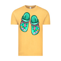 Vintage Mustard nurse crocs Vintage Tee - MaliasSmallBusiness