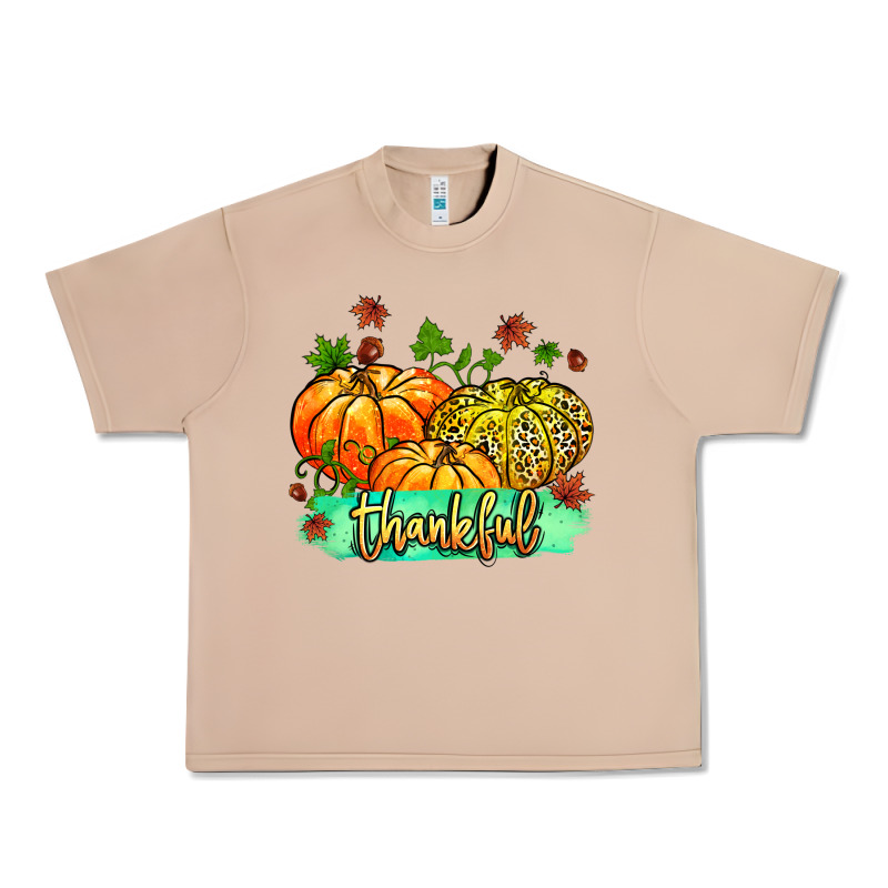 Thankful Pumpkins With Glitter Urban Heavy Tee by MaliasSmallBusiness | Teevron