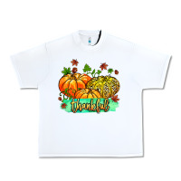 White thankful pumpkins with glitter Urban Heavy Tee - MaliasSmallBusiness