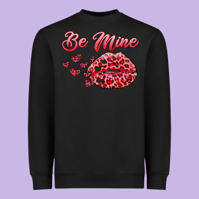 Be Mine Kiss Heavyweight Sweatshirt Designed By Ranaportraitstore