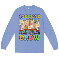 Colony Blue 100 days watching my students grow Long Sleeve Tee - Artiststas