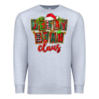 Heather Grey christmas jelly bean claus Premium Sweatshirt - FaDigitalArtStudio