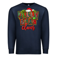 Navy christmas jelly bean claus Premium Sweatshirt - FaDigitalArtStudio