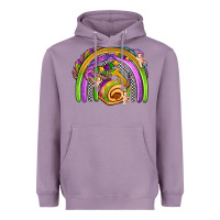 Lavender mardi gras rainbow Heavyweight Hoodie - OliviaCreatesArt