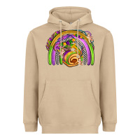 Mushroom mardi gras rainbow Heavyweight Hoodie - OliviaCreatesArt