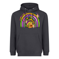 Smoke mardi gras rainbow Heavyweight Hoodie - OliviaCreatesArt
