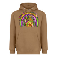 Toasted Coconut mardi gras rainbow Heavyweight Hoodie - OliviaCreatesArt