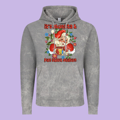 Its Abuelita And Pan Dulce Season Mexican Santa Vintage Hoodie Designed By Maliassmallbusiness