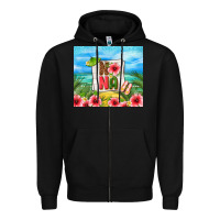 Black summer nana Zipper Hoodie - TumblerDesignByShophia