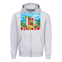 Heather Grey summer nana Zipper Hoodie - TumblerDesignByShophia