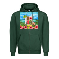 Sports Green summer nana Zipper Hoodie - TumblerDesignByShophia