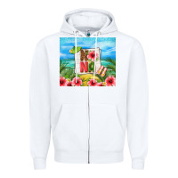White summer nana Zipper Hoodie - TumblerDesignByShophia