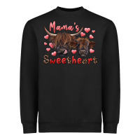 Black mama's sweetheart highland cow and calf Heavyweight Sweatshirt - RanaPortraitStore