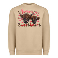Mushroom mama's sweetheart highland cow and calf Heavyweight Sweatshirt - RanaPortraitStore