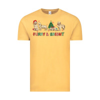 Vintage Mustard furry and bright Vintage Tee - MaliasSmallBusiness