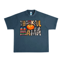 Midnight Navy Thankful Mama Urban Heavy Tee - MaliasSmallBusiness