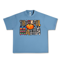 Pebble Blue Thankful Mama Urban Heavy Tee - MaliasSmallBusiness