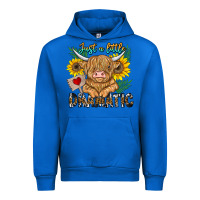 Cobalt just a little dramatic Urban Hoodie - CowhideDigitalArt
