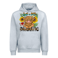 Heather Grey just a little dramatic Urban Hoodie - CowhideDigitalArt