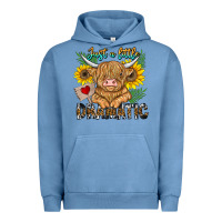 Pigment Pebble Blue just a little dramatic Urban Hoodie - CowhideDigitalArt