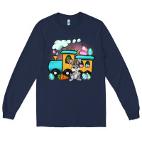 Navy easter train Long Sleeve Tee - Artiststas