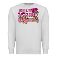 Dove Grey Valentine's Day only good vibes Premium Sweatshirt - FaDigitalArtStudio