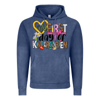 Vintage Denim my first day of kindergarten Vintage Hoodie - NancyCooperArtShop